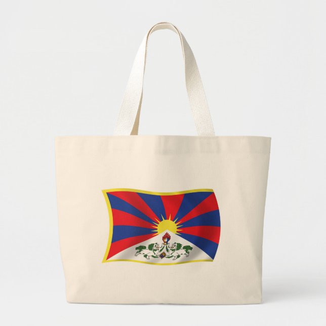 Sac fourre-tout au drapeau du Tibet (Devant)