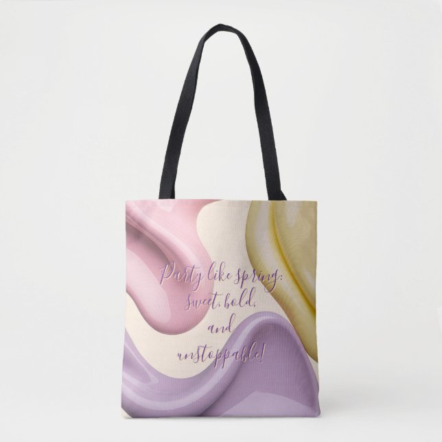 Sac fourre-tout au graphique abstrait élégant (Devant)