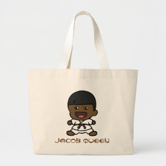 Sac fourre-tout au karaté du garçon noir