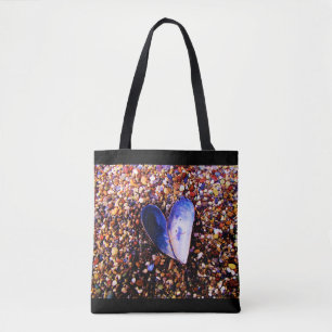 Sac fourre-tout aux coquillages et galets de plage