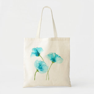 Sac fourre-tout aux fleurs bleues