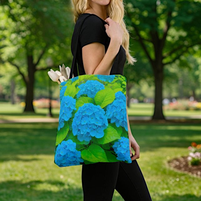 Sac fourre-tout aux hortensias bleus (Créateur téléchargé)
