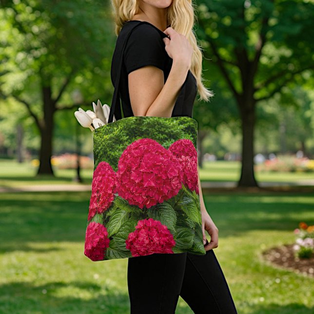 Sac fourre-tout aux hortensias rouges (Créateur téléchargé)