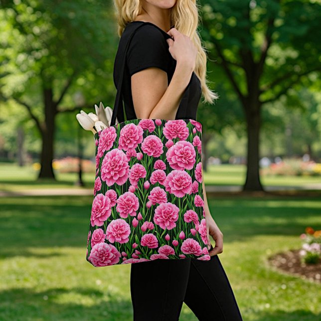 Sac fourre-tout aux oeillets roses (Créateur téléchargé)