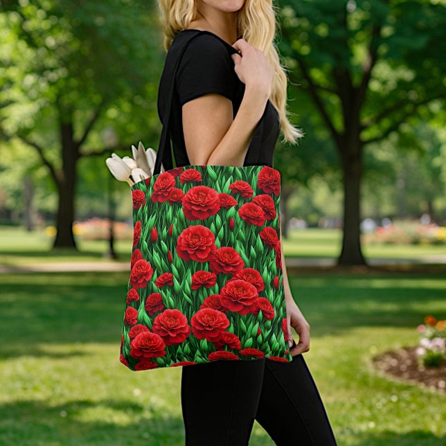 Sac fourre-tout aux œillets rouges (Créateur téléchargé)