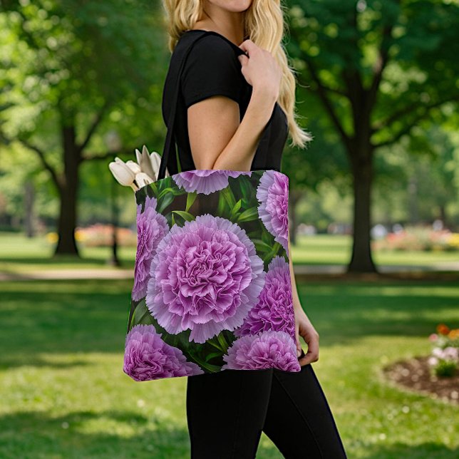 Sac fourre-tout aux œillets violet pâle (Créateur téléchargé)