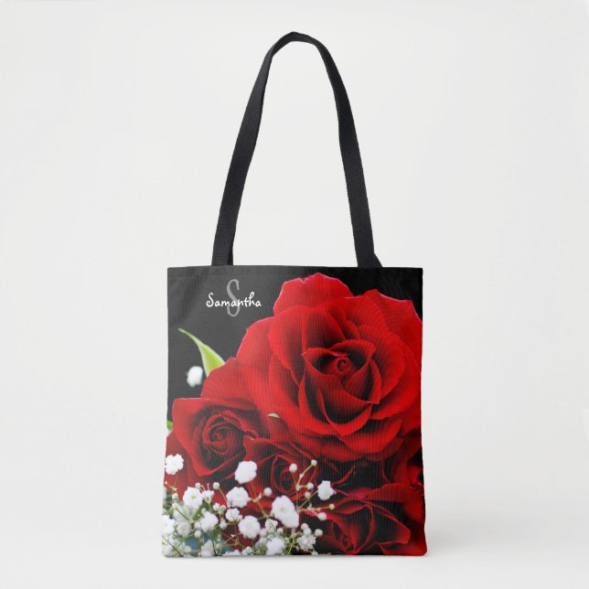 Sac fourre-tout aux roses rouges (Devant)