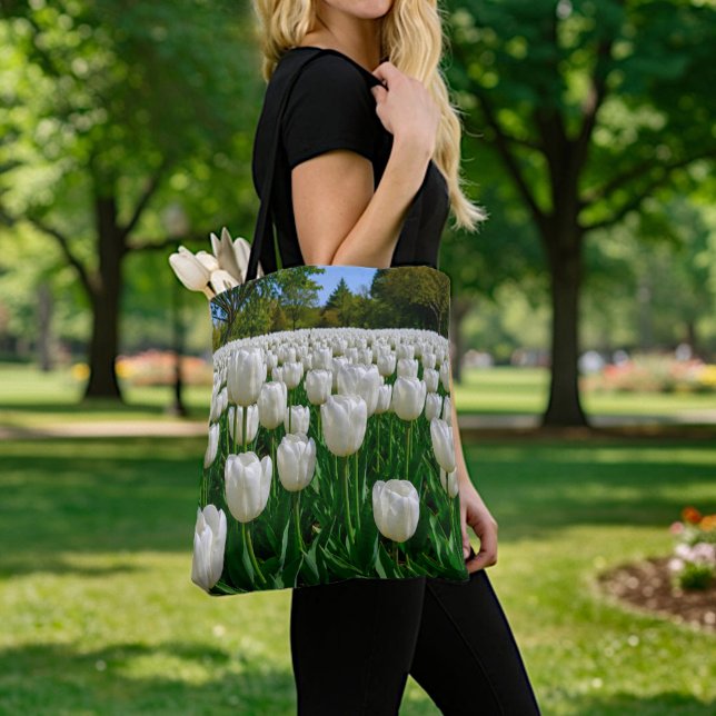 Sac fourre-tout aux tulipes blanches (Créateur téléchargé)