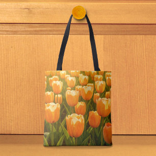 Sac fourre-tout aux tulipes pêche