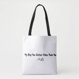 Sac fourre-tout avec citation drôle et esthétique