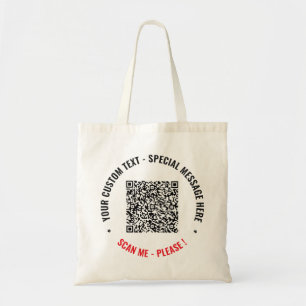 Sac fourre-tout avec code QR personnalisé Exemple