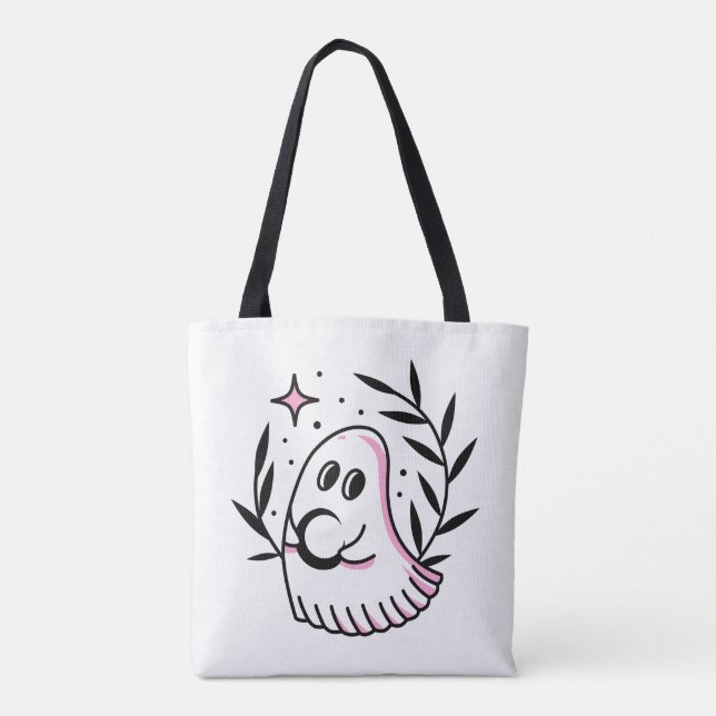 Sac fourre-tout avec conception de logo rose et no (Dos)