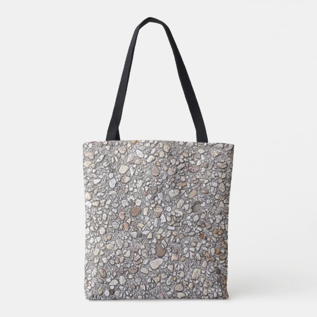 Sac fourre-tout avec design beige rocheux (Dos)