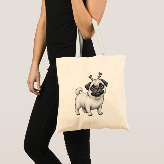 Sac fourre-tout avec design Carlin Valentine (Devant (produit))