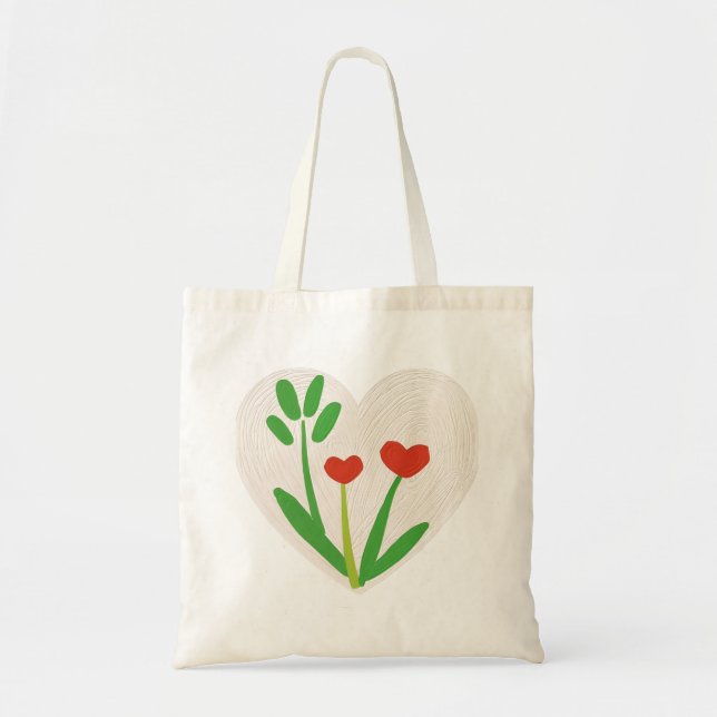 Sac fourre-tout avec Flore du Coeur (Devant)