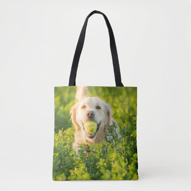 Sac fourre-tout avec Golden Retriever (Devant)