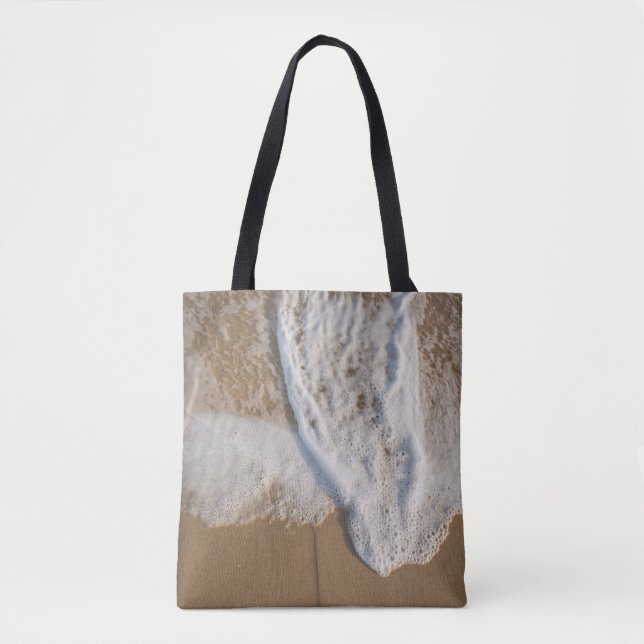 Sac fourre-tout avec image d'eau de mer sur la pla (Devant)