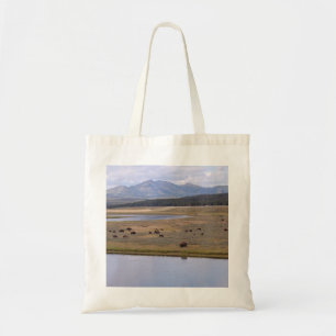 Sac fourre-tout avec la photo du bison, des