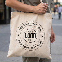Sac fourre-tout avec logo personnalisé et texte –
