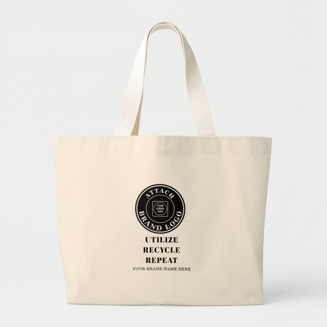 Sac fourre-tout avec logo, slogan et nom de l'entr (Devant)