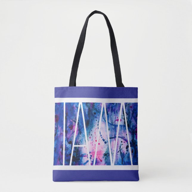 Sac fourre-tout avec message "JE SUIS" (Devant)