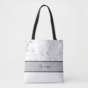 Sac fourre-tout avec nom personnalisé