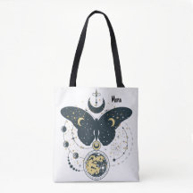 Sac fourre-tout avec papillon mystique et ciel
