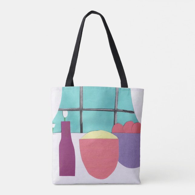 Sac fourre-tout avec scène cuisine (Dos)