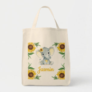 Sac fourre-tout avec tournesol, nom Elephant