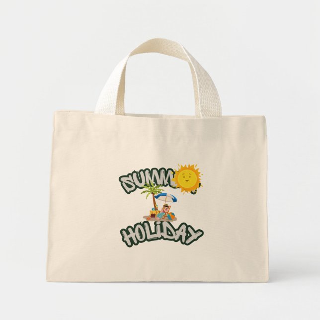 Sac fourre-tout avec un beau design (vacances d'ét (Devant)
