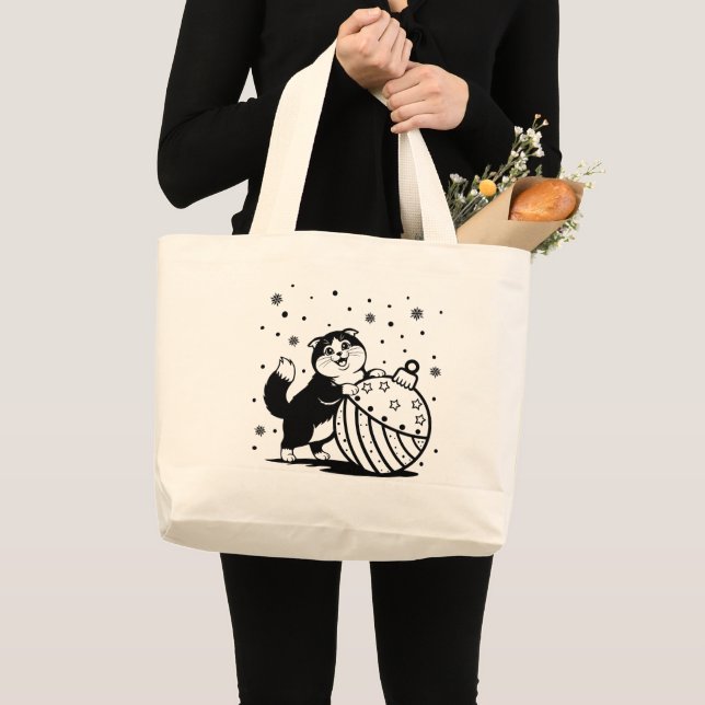 Sac fourre-tout avec un chat (Devant (produit))