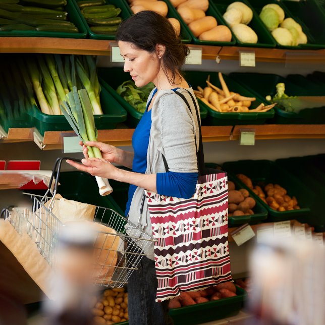 Sac fourre-tout aztèque ethnique rouge (Créateur téléchargé)
