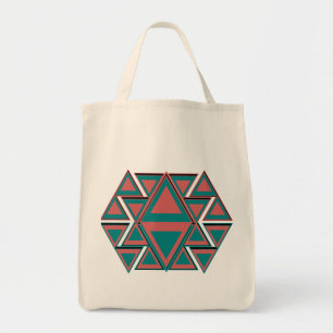 Sac fourre-tout aztèque tribal à épicerie de co