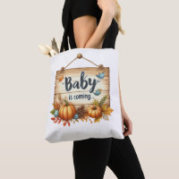 Sac fourre-tout Baby shower d'automne