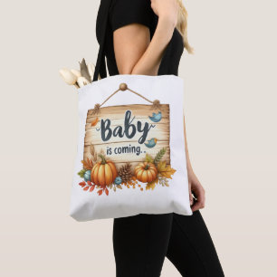 Sac fourre-tout Baby shower d'automne
