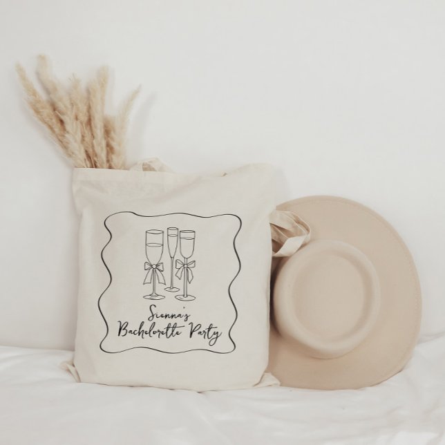 Sac fourre-tout Bachelorette personnalisé Bow en r (Créateur téléchargé)