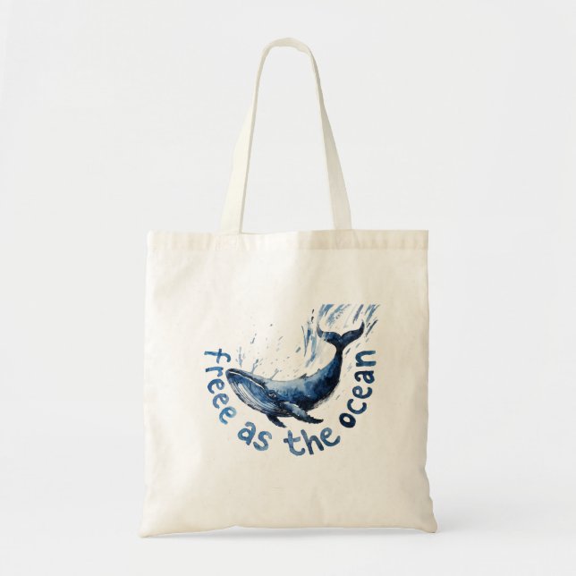 Sac fourre-tout Baleine gratuit (Devant)
