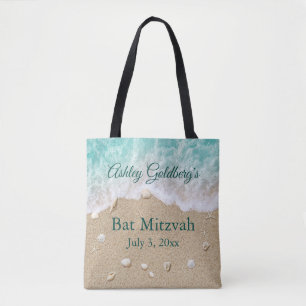 Sac fourre-tout Bat mitzvah Turquoise Beach Waves