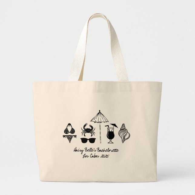 Sac fourre-tout Beach Bachelorette (Devant)