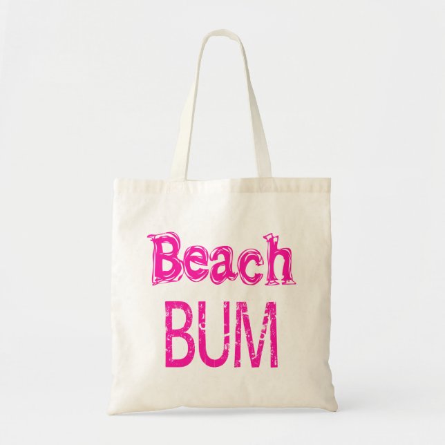 Sac fourre-tout Beach Bum rose (Devant)