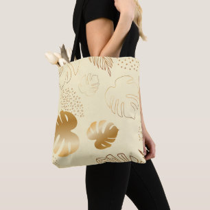 Sac fourre-tout bébé feuille d'or jaune