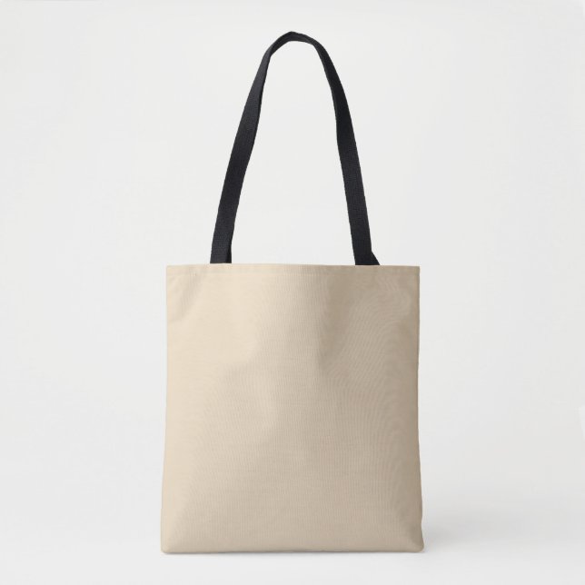 Sac fourre-tout beige uni (Devant)