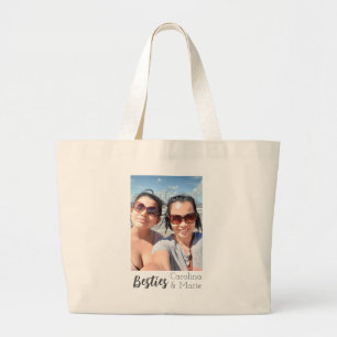 Sac fourre-tout Bestie personnalisé avec photos pe