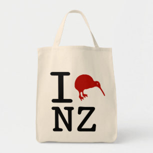 Sac fourre-tout biologique I Love New Zealand