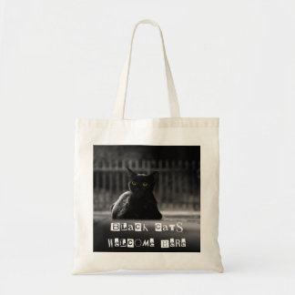 sac fourre-tout "Black Cats Welcome" - Sac à puce
