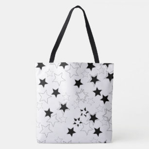 Sac fourre-tout Black & White Stars