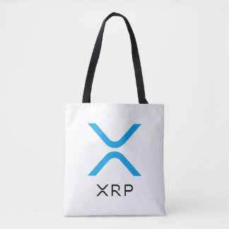 Sac fourre-tout bleu et noir à ondulation de XRP