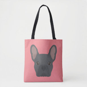 Sac fourre-tout Bleu Français Bulldog
