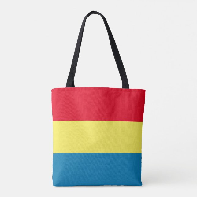 Sac fourre-tout Bleu, Jaune et Rouge (Dos)