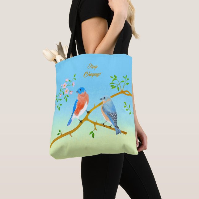 Sac fourre-tout Bleus et Gren Bluebirds (De près)